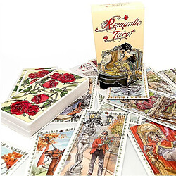 Universal Tarot romantique 78pcs Cartes Oracle Deck Family Family Fun Board Game Guide English 