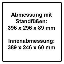 Festool SYS3 ORG M 89 6xESB Set de coffrets Systainer Organizer pour petites pièces + Casiers (2x 204854)