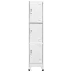 vidaXL Armoire à casier avec 3 compartiments 38x45x180 cm