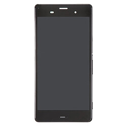 Wewoo Pour Sony Xperia Z3 / noir D6603 / D6643 / D6653 Version SIM Simple pièce détachée LCD Affichage + Écran Tactile Digitizer Assemblée avec Cadre