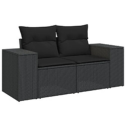 Avis vidaXL Salon de jardin avec coussins 10 pcs gris résine tressée