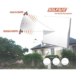 Avis Antenne Satellite plate Selfsat H50M2 - LNB Twin - Double polarisation - Réception bisatellite