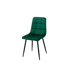 Chaise Romimex Vert Velours Métal 45 x 89 x 55 cm