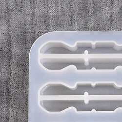 Clip Silicone Résine Moules Bricolage Vêtements Broche Moulage Moule Pince à Linge 7.3x8.3x1.5 CM pas cher