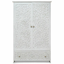 Paris Prix Armoire 2 Portes & 1 Tiroir Ayan 183cm Blanc