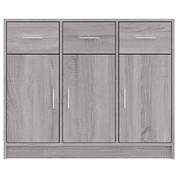 Maison Chic Buffet,Meuble de Rangement,commode pour salon,Cuisine sonoma gris 91x28x75 cm bois d'ingénierie -MN88618 pas cher