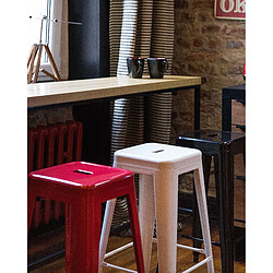 Beliani Tabouret de bar Set de 2 Noir CABRILLO