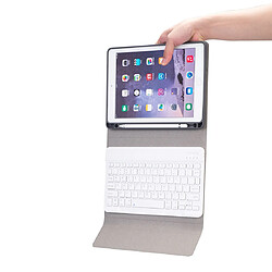 Wewoo RK508 pour iPad Air 2 et Air 1 / Pro 9,7 pouces et iPad 2017 et iPad 2018 Texture en soie iPad Clavier plastique Bluetooth détachable Housse cuir avec support et fonction de fente stylo or rose pas cher