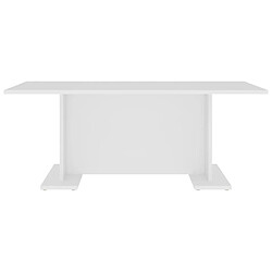 Avis vidaXL Table basse blanc 103,5x60x40 cm bois d'ingénierie