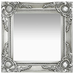 vidaXL Miroir mural style baroque 40x40 cm Argenté 