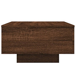 Maison Chic Table basse pour salon | Table à café chêne marron 55x55x31 cm bois d'ingénierie -GKD65452 pas cher