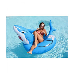 Airmyfun Bouée Gonflable Ronde XXL pour Piscine & Plage Ultra Confort, Flotteur Deluxe - Requin ø115cm