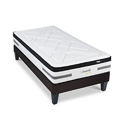 Bellecour Ensemble Versailles Ensemble VERSAILLES 90x200 cm | Matelas Ressorts ensachés + Sommier Bois