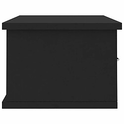 Acheter vidaXL Étagère murale avec tiroirs noir 60x26x18,5cm Bois d'ingénierie