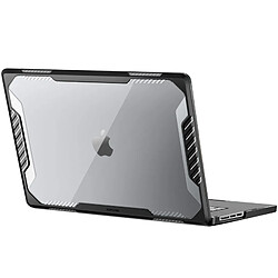 Supcase Coque Intégrale pour MacBook Air 13.6 2022 Antichoc Grille d'aération Noir Transparent 