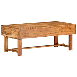 Avis vidaXL Table basse 100x50x40 cm Bois d'acacia massif