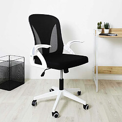 The Home Deco Factory Fauteuil de bureau rabattable sur roulettes.