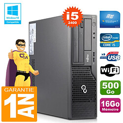 PC Fujitsu Esprimo E500 E85+ SFF Core I5-2400 RAM 16Go Disque 500Go Wifi W7 · Occasion 