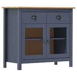 Maison Chic Buffet,Meuble de Rangement,commode pour salon,Cuisine Hill Gris 90x40x80 cm Bois de pin solide -MN25337