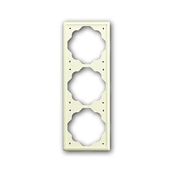 Busch-Jaeger 1723-72 Plaque triple, impuls, blanc ivoire