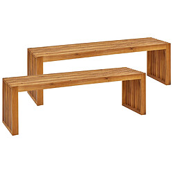 Beliani Banc Bois 150 cm Bois clair SULZANO