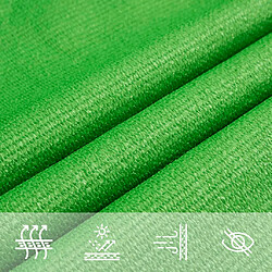 Acheter vidaXL Voile d'ombrage 160 g/m² Vert clair 5x5x5 m PEHD