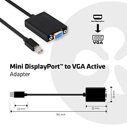 Club 3D CLUB3D Mini DisplayPort to VGA Active Adapter