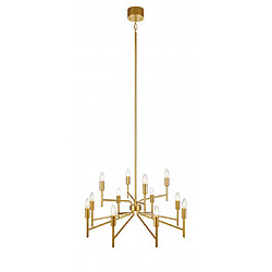 Markslojd Suspension Regent Métal Or 12 ampoules 155cm