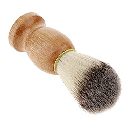 Vintage Blaireau de Rasage Dense et Doux Brosse à Raser à Manche en Bois pour Hommes Barbiers Brosse à raser professionnelle en poils sangliers