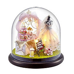 Avis Kit Miniature DIY Maison de poupée en bois Glassball pour mariage, cadeau amoureux