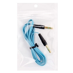 Acheter Wewoo Câble bleu pour iPhone 5 / 4 et 4S / 3GS / 3G / iPad 4 / mini 1/2/3 / nouvel / 2 / iTouch / MP3, longueur: 1 m Noodle Style 3.5mm Jack écouteur