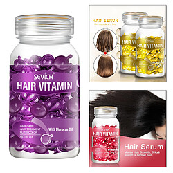 Capsule De Sérum De Vitamine De Cheveux Avec Des Cheveux De Réparation D'huile De Vitamines B5 Pour Les Femmes Violet