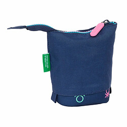 Trousse Gobelet Benetton Cool Blue marine 8 x 19 x 6 cm