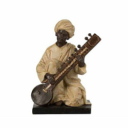 Paris Prix Statue Déco en Résine Indien Musique 24cm Beige 