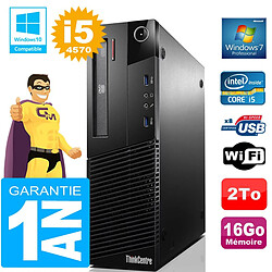 PC Lenovo M93p SFF Core I5-4570 Ram 16Go Disque 2 To Graveur DVD Wifi W7 · Occasion 