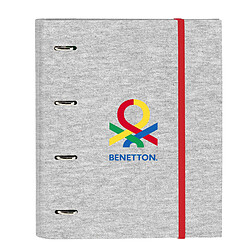 Reliure à anneaux Benetton Pop Gris (27 x 32 x 3.5 cm) 