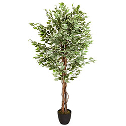 Plante artificielle / Arbre artificiel FICUS Plastique Vert hjh OFFICE