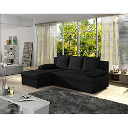 Bestmobilier Numancia - canapé d'angle réversible 4 places - convertible avec coffre - en tissu