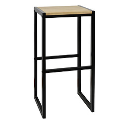 Ds Meubles Lot de 2 Tabourets Icub industriel Lot de 2 Tabourets de bar Icub. Industriel-vintage 36x32x75cm - Noir