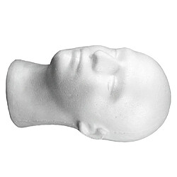 Acheter 6 Pièces Homme Mousse Mannequin Tête Modèle Chapeau Perruque Spectacle Présentoir Blanc