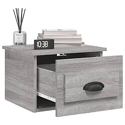 Acheter Maison Chic Lot de 2 Tables de chevet,Table de nuit,Table d'appoint pour salon murales sonoma gris 41,5x36x28 cm -MN93507