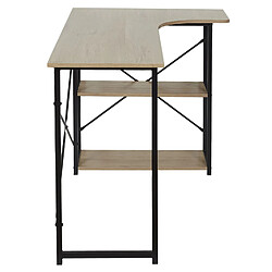 The Home Deco Factory Bureau d'angle Job - Noir