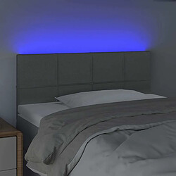 Avis Maison Chic Tête de lit scandinave à LED,meuble de chambre Gris clair 80x5x78/88 cm Tissu -MN89494