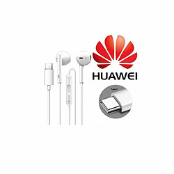 Écouteurs Stéréo D'Origine Huawei P20 Pro Mate10 Usb Type-C Avec Micro Et Volume Blanc