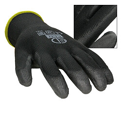 Avis ECD Germany 60 Paires de Gants de Travail en PU - Taille 8-M - Noir - Élastique - Protection Usages Multiples - pour Mécanicien Constructeurs Travail de Jardin Bricolage Montage - Multifonction