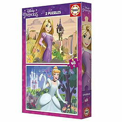 Educa Borras 2 puzzles de 48 pieces Disney Princesses