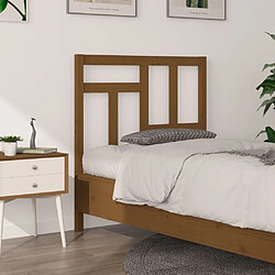 Avis Maison Chic Tête de lit scandinave pour lit adulte,Meuble de chambre Marron miel 80,5x4x100 cm Bois massif de pin -MN34960