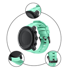 Wewoo Bracelet vert menthe pour les bracelets de montre Silicone verticaux Suunto Ambit3, largeur: 24 mm pas cher