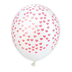 Scrapcooking 6 ballons de baudruche gonflables Ø 25 cm - Cœurs