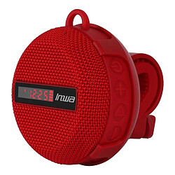 Yonis Enceinte Bluetooth Waterproof Portable Ultra-Résistante Autonomie 10H Enceinte Waterproof Bluetooth 5.0 Robuste Autonomie 10h Fixation Vélo IPX65 Rouge YONIS